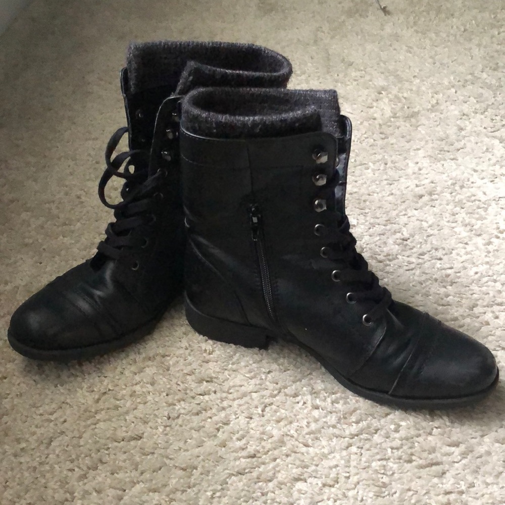 Black Combat Boots size 11